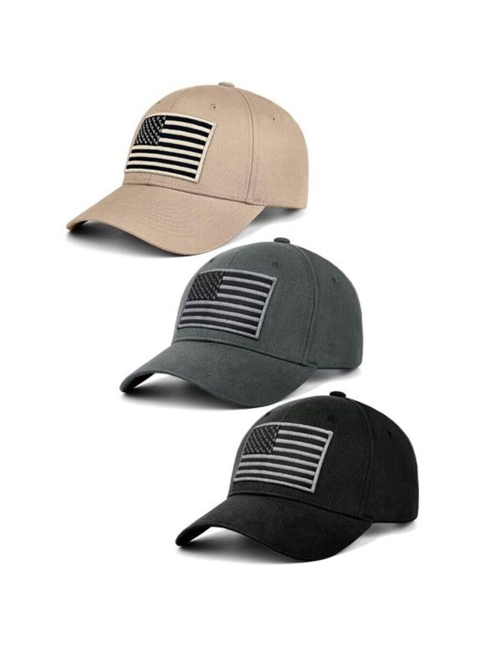 American Flag Baseball Cap Unisex Dad Hat Low Profile USA Adjustable Cotton Hat